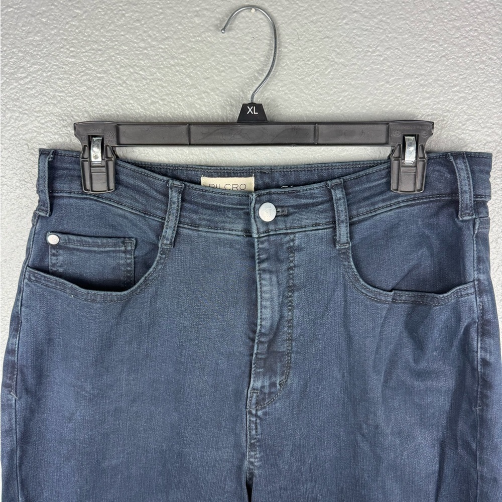 Pilcro Anthropologie Jeans Women’s 31 Dark Blue Wash Straight Leg Causal Stretch - Picture 2 of 8